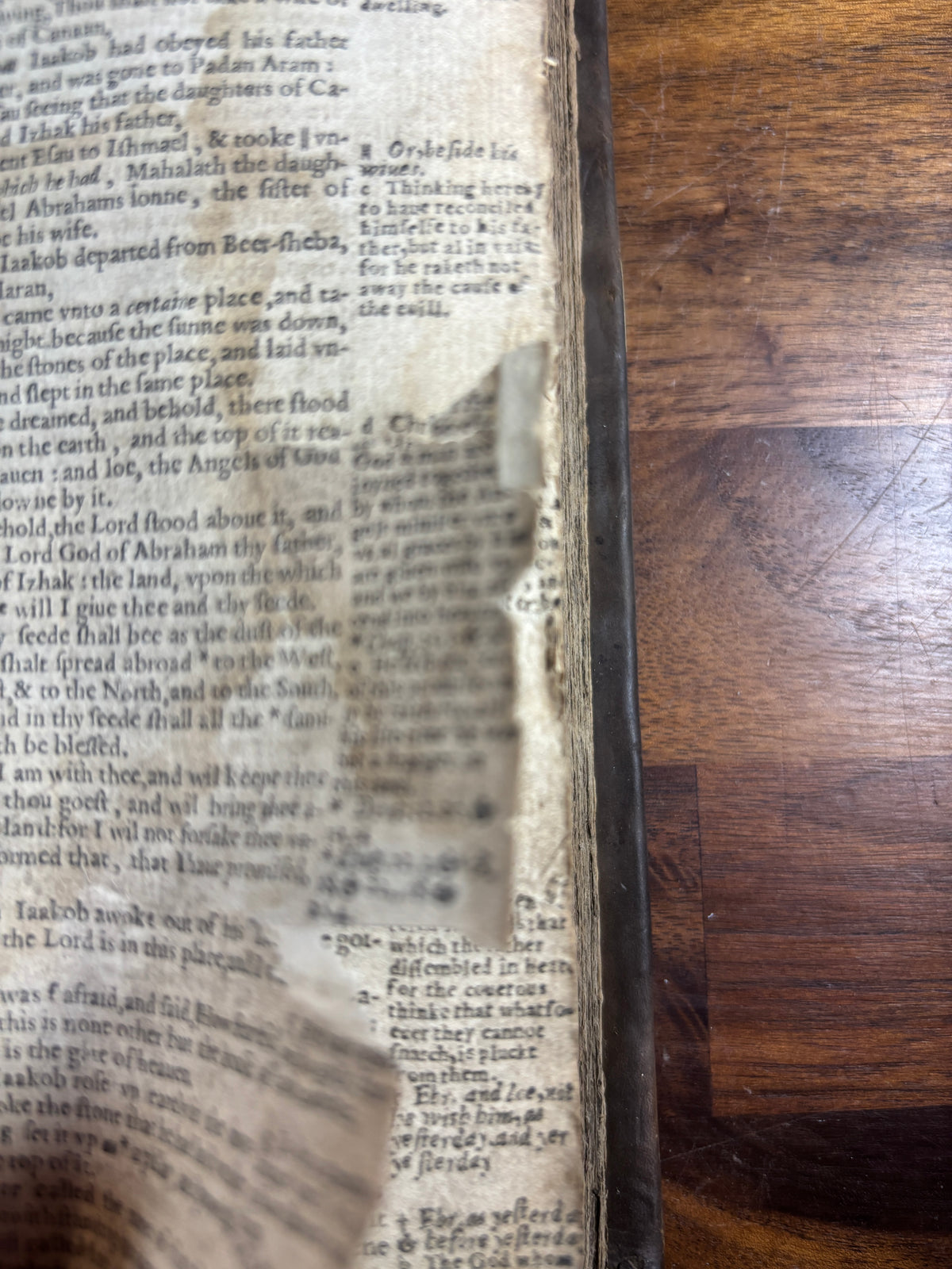 1599 Geneva “Breeches” Bible woodcuts, Tomson & Junius, Maps & Early Provenance