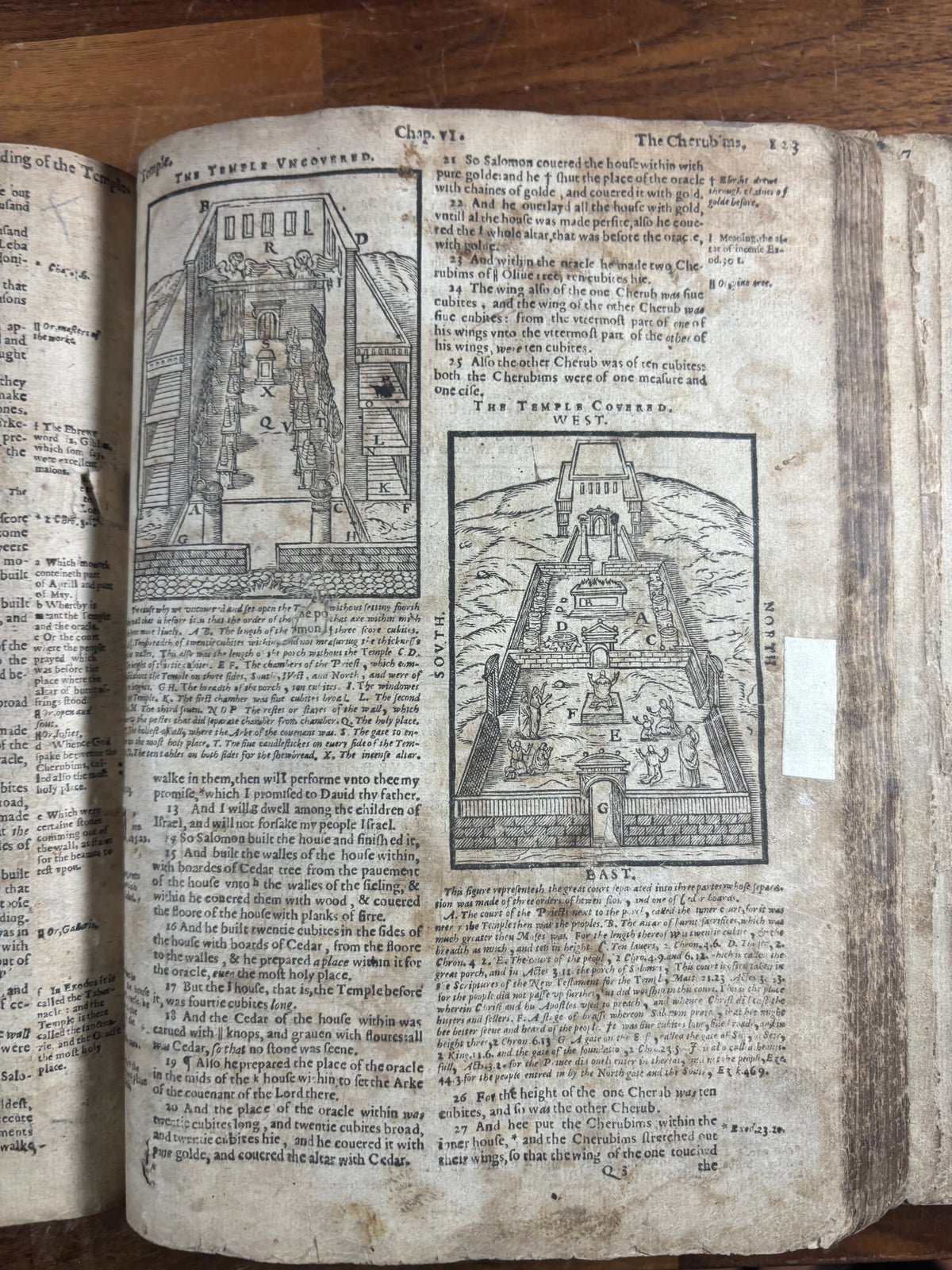 1599 Geneva “Breeches” Bible woodcuts, Tomson & Junius, Maps & Early Provenance