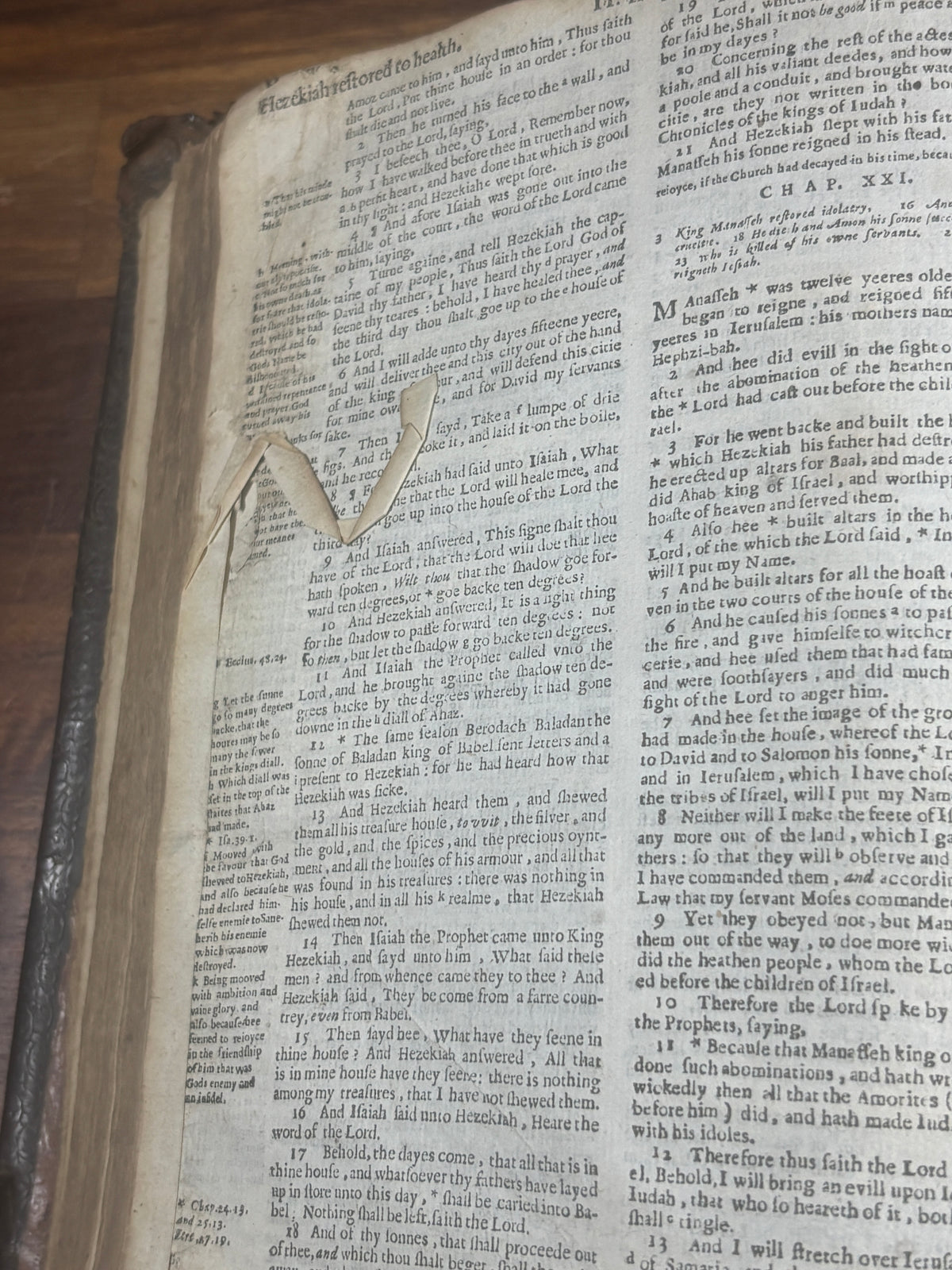 1599 Geneva Bible, Herbert 249, Illustrated Quarto, Early Binding and Musical Psalms