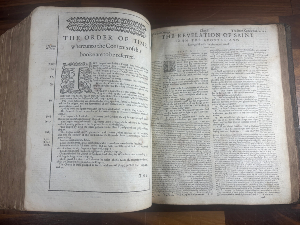 1599 Geneva Bible, Herbert 249, Illustrated Quarto, Early Binding and Musical Psalms