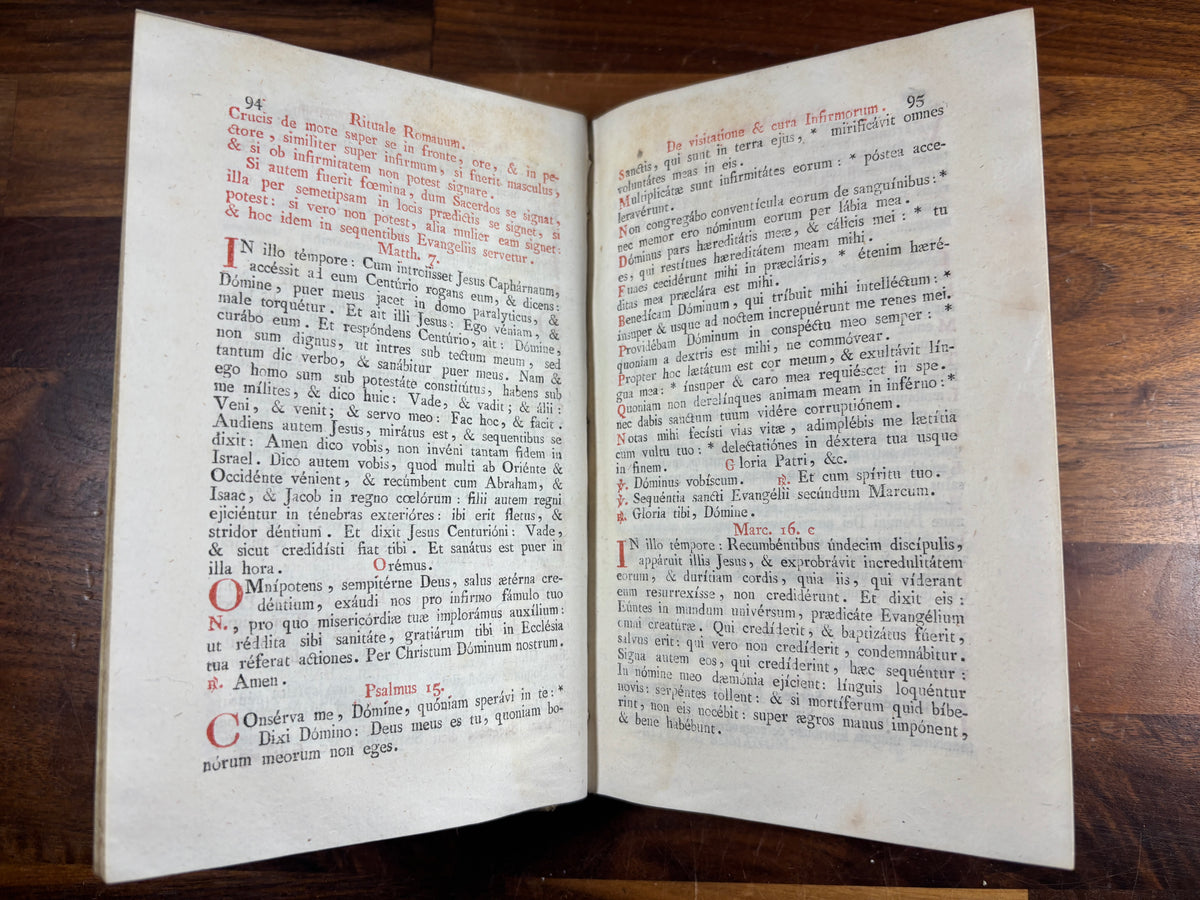 1827 Rituale Romanum, Roman Catholic Ritual, Exorcisms, Venice, Bound in Vellum