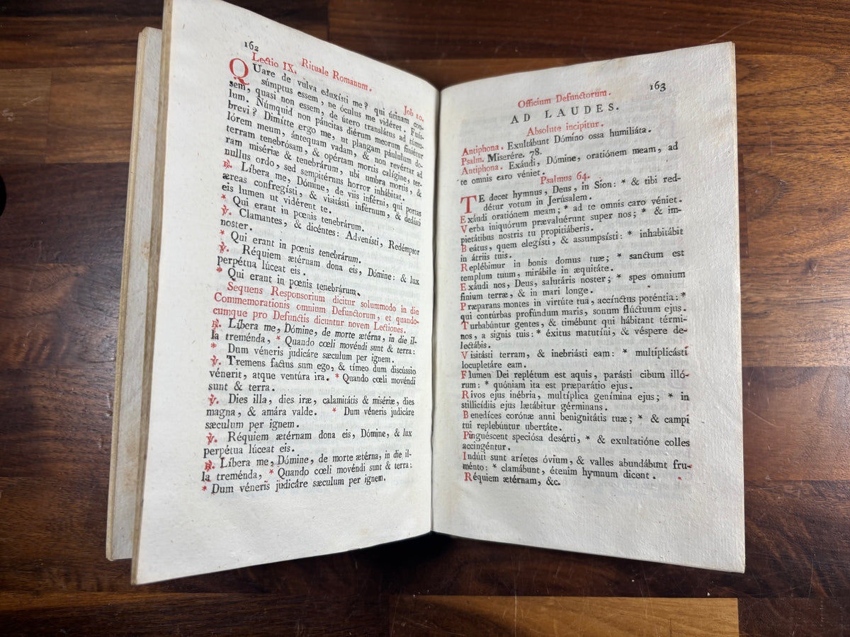 1827 Rituale Romanum, Roman Catholic Ritual, Exorcisms, Venice, Bound in Vellum