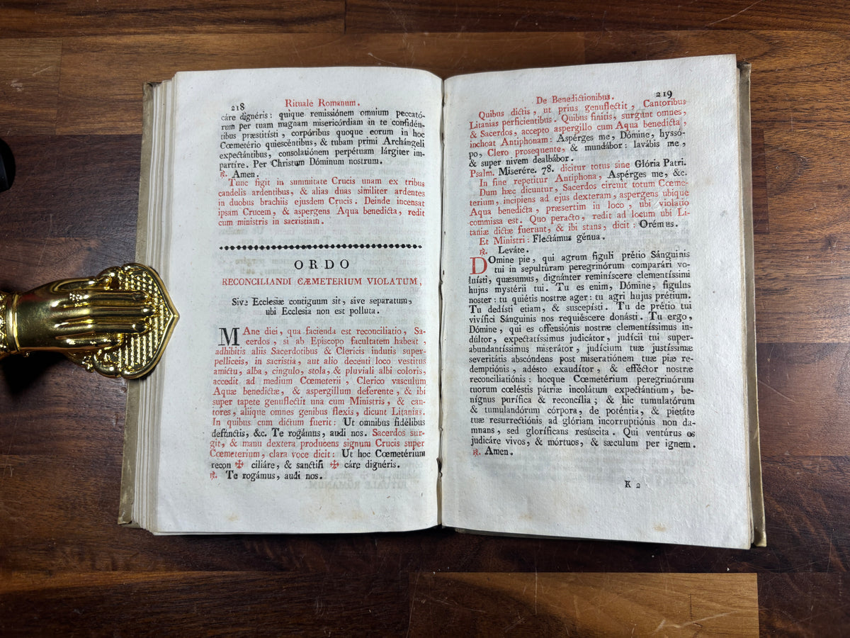 1827 Rituale Romanum, Roman Catholic Ritual, Exorcisms, Venice, Bound in Vellum
