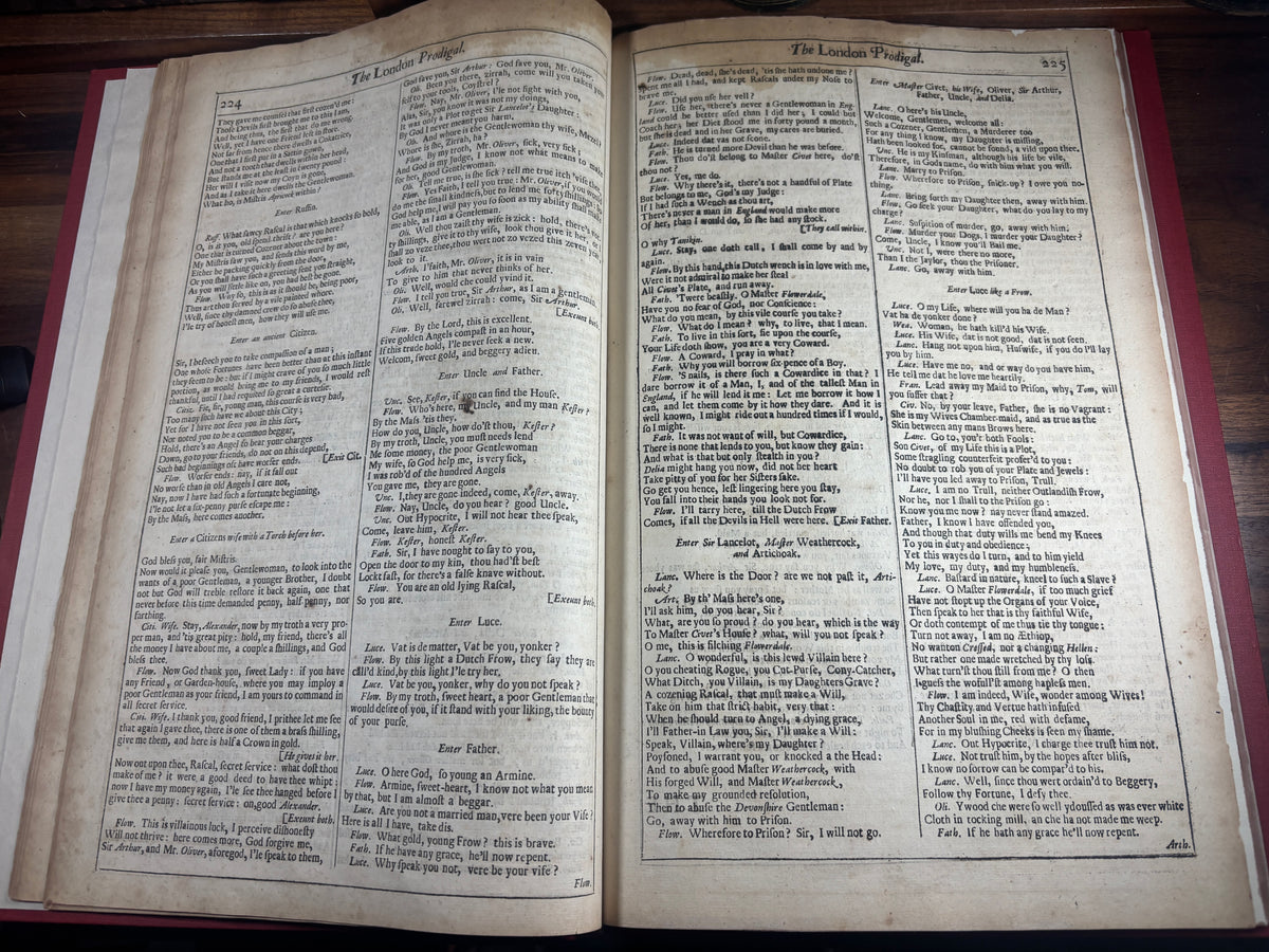 William Shakespeare, Pericles & The London Prodigal, Fourth Folio Fragment, 1685