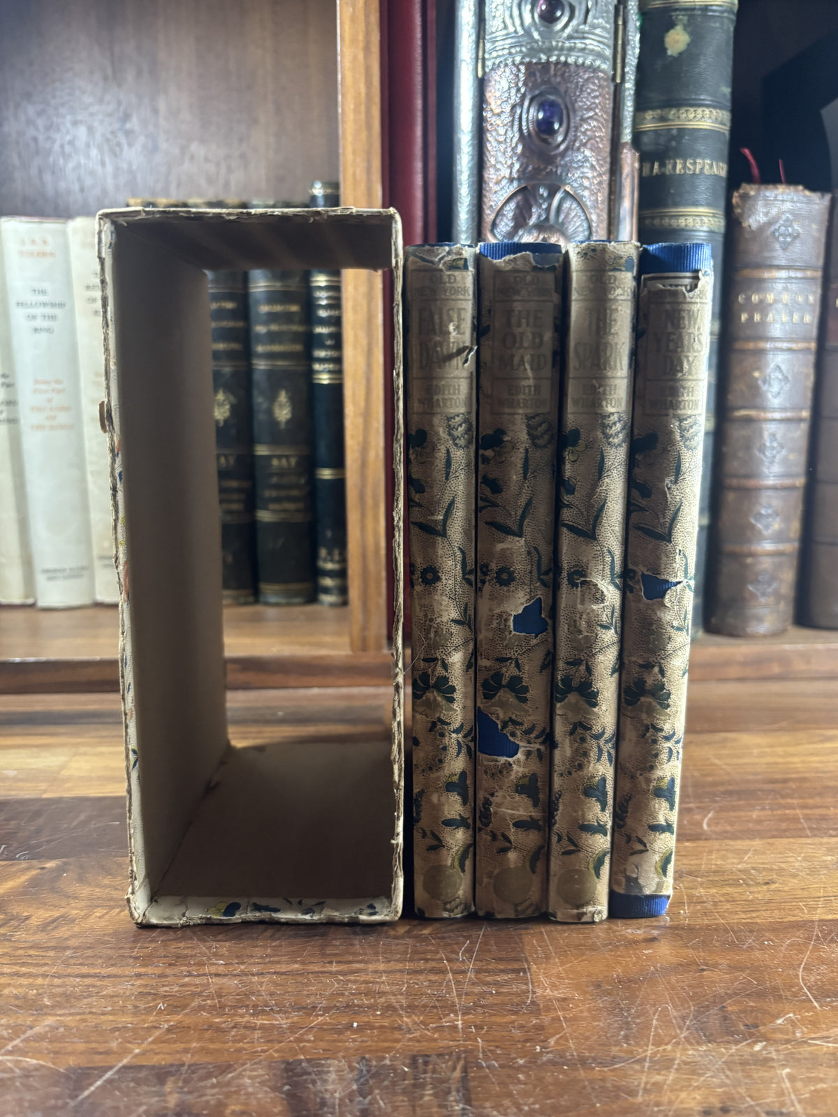 1924 Edith Wharton, Old New York set, 1st Edition, Original Dust Jacket/Slipcase