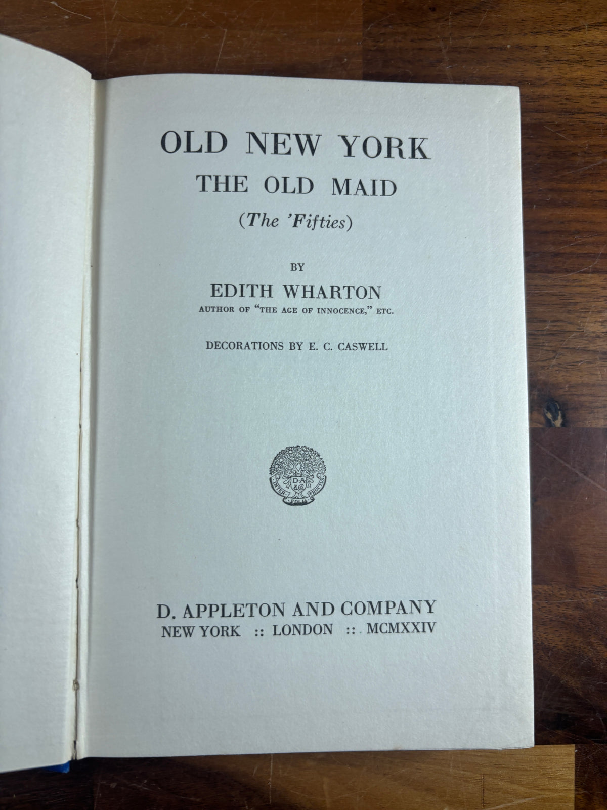 1924 Edith Wharton, Old New York set, 1st Edition, Original Dust Jacket/Slipcase