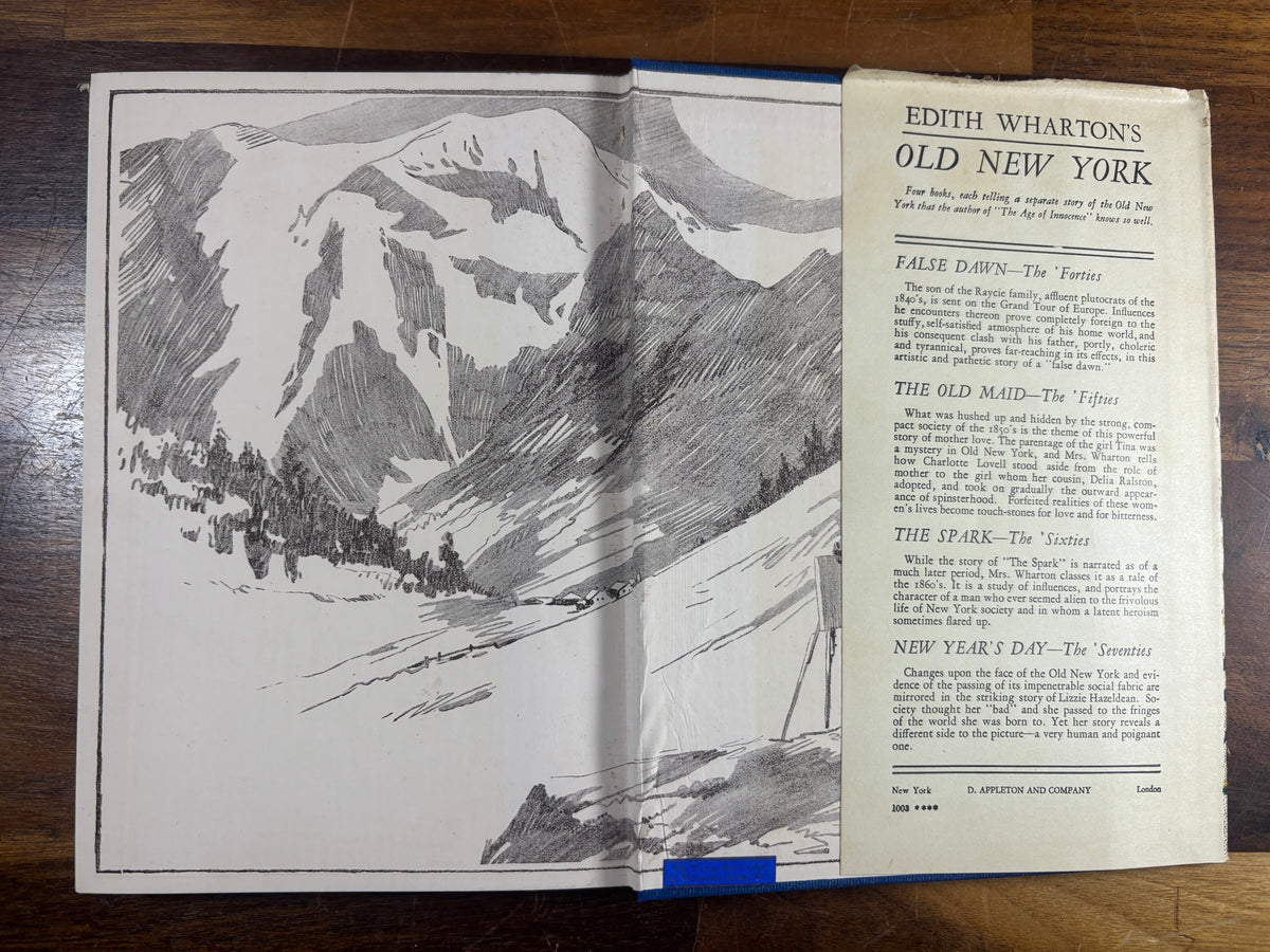 1924 Edith Wharton, Old New York set, 1st Edition, Original Dust Jacket/Slipcase