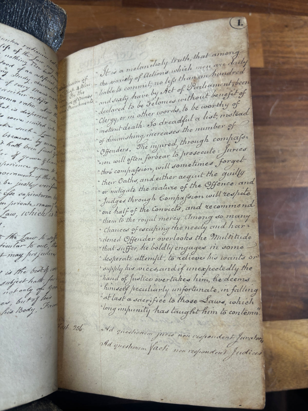 Early 19th Century Legal Manuscript Commonplace Book, Sir George Chetwynd, MP & Barrister,  c.1820