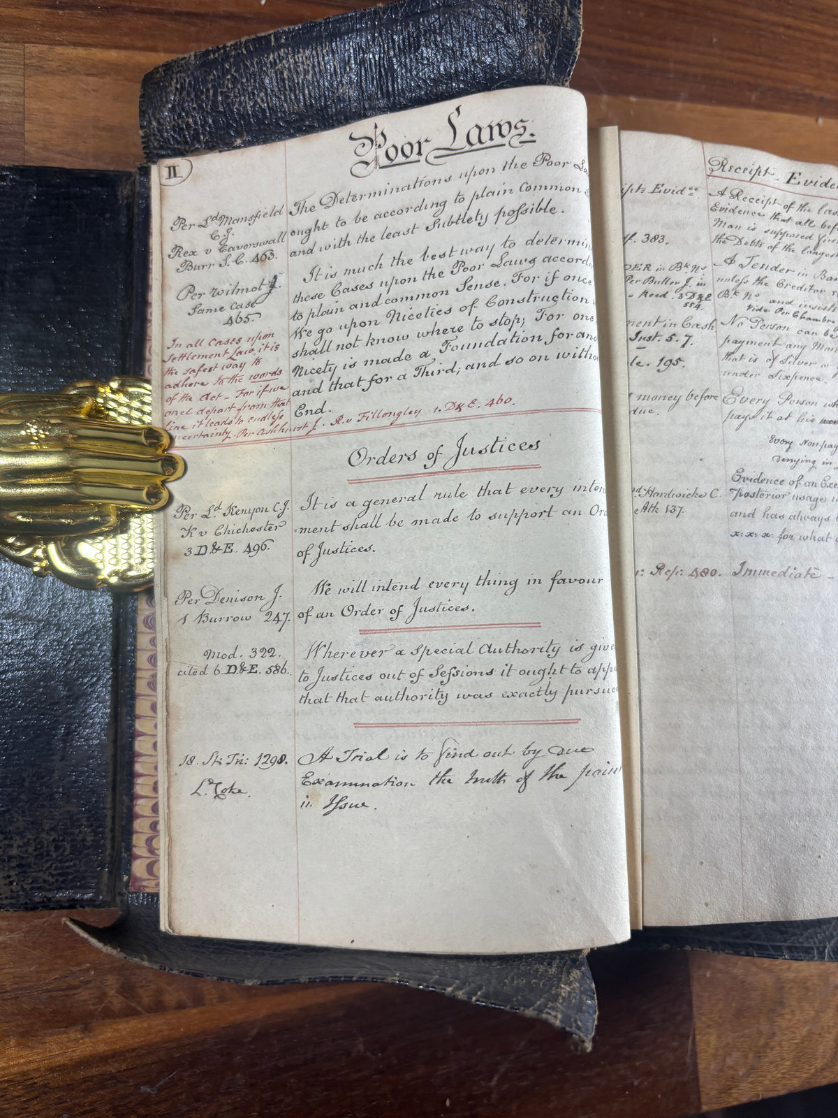 Early 19th Century Legal Manuscript Commonplace Book, Sir George Chetwynd, MP & Barrister,  c.1820