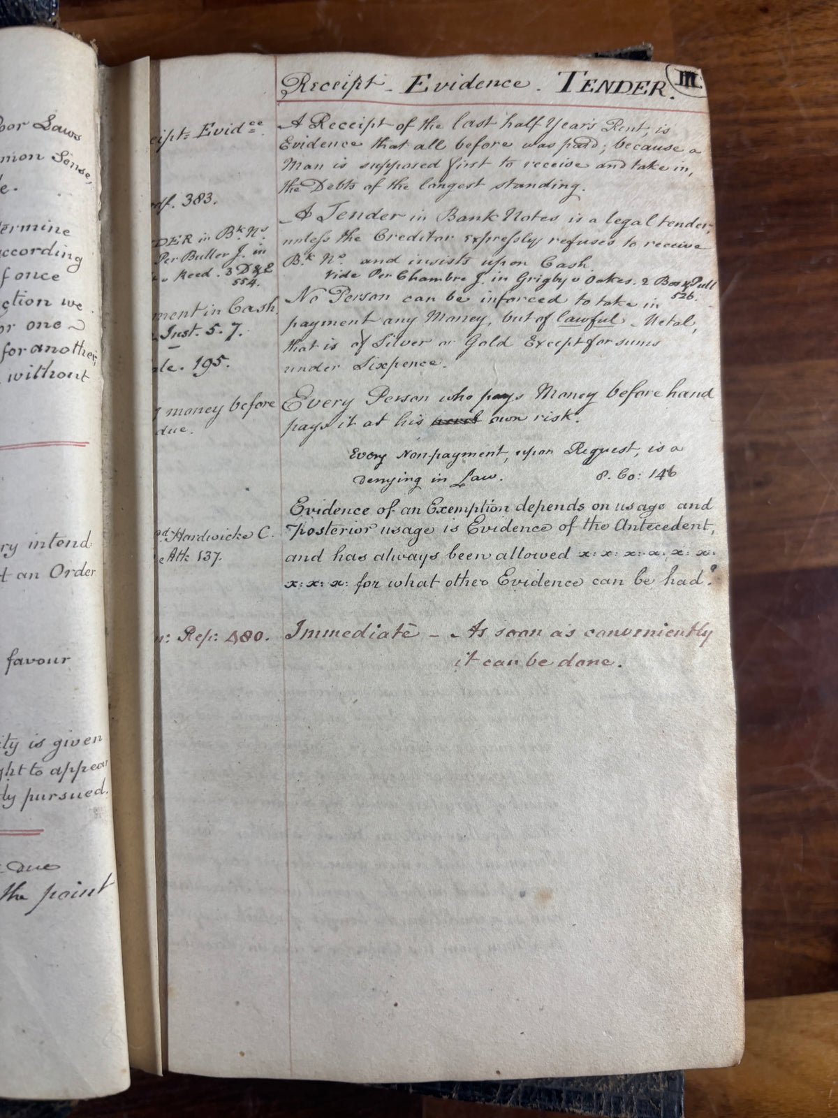 Early 19th Century Legal Manuscript Commonplace Book, Sir George Chetwynd, MP & Barrister,  c.1820