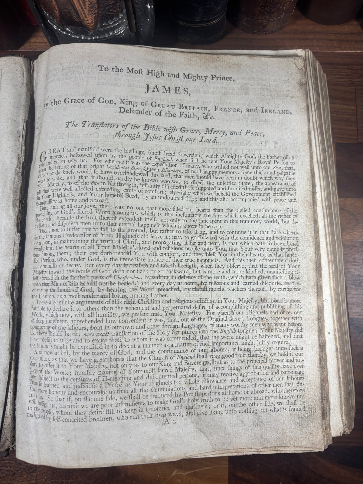 1799 King James Bible, Edinburgh Quarto, Leather Bound, with Family Inscriptions