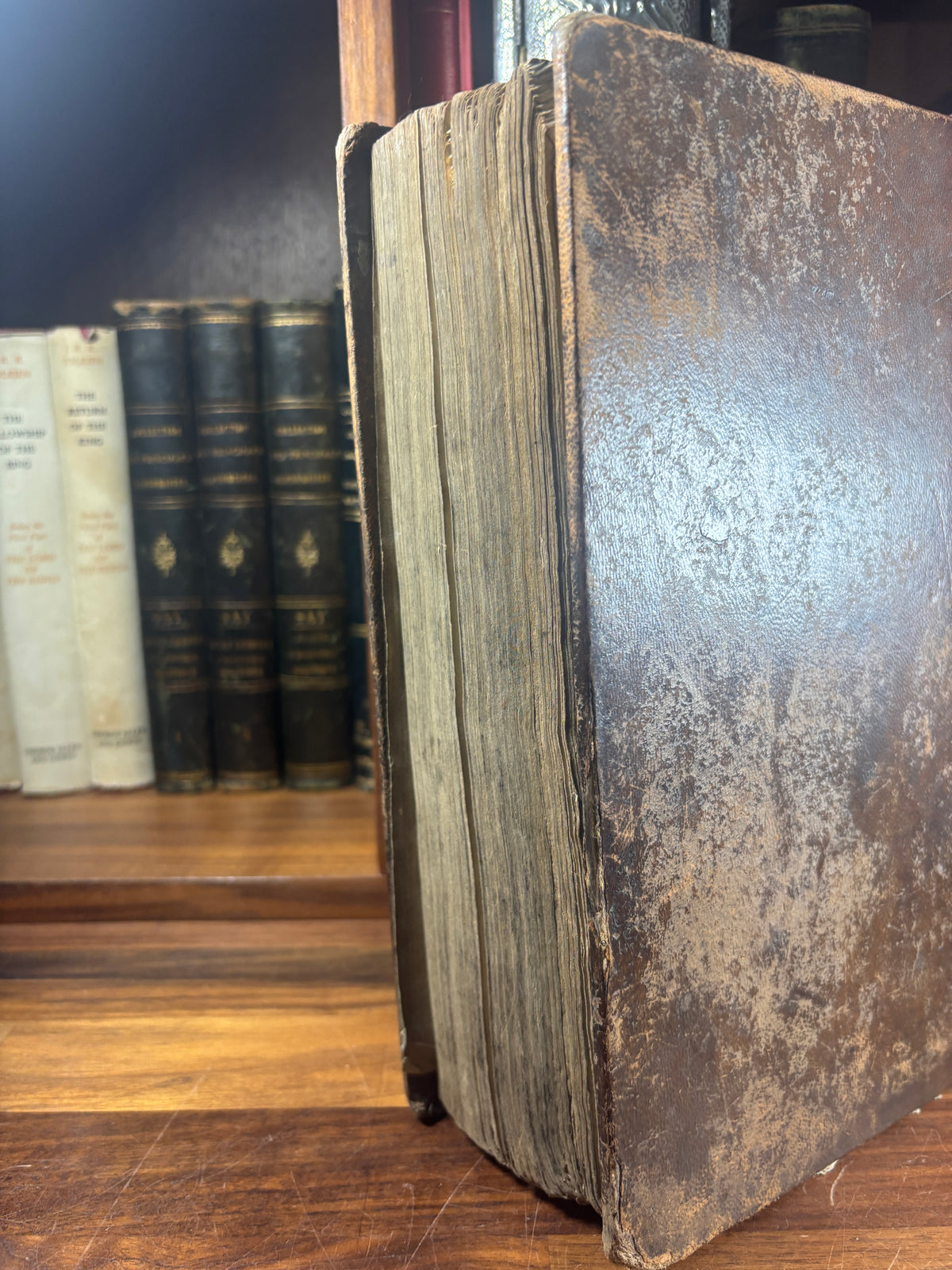 1799 King James Bible, Edinburgh Quarto, Leather Bound, with Family Inscriptions