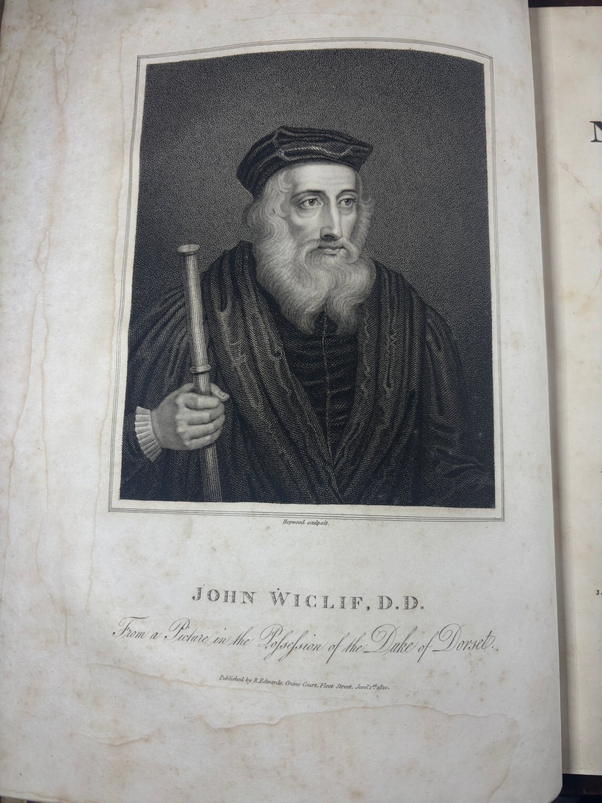 1810 John Wycliffe New Testament Facsimile, First Baber Edition, Early English Bible