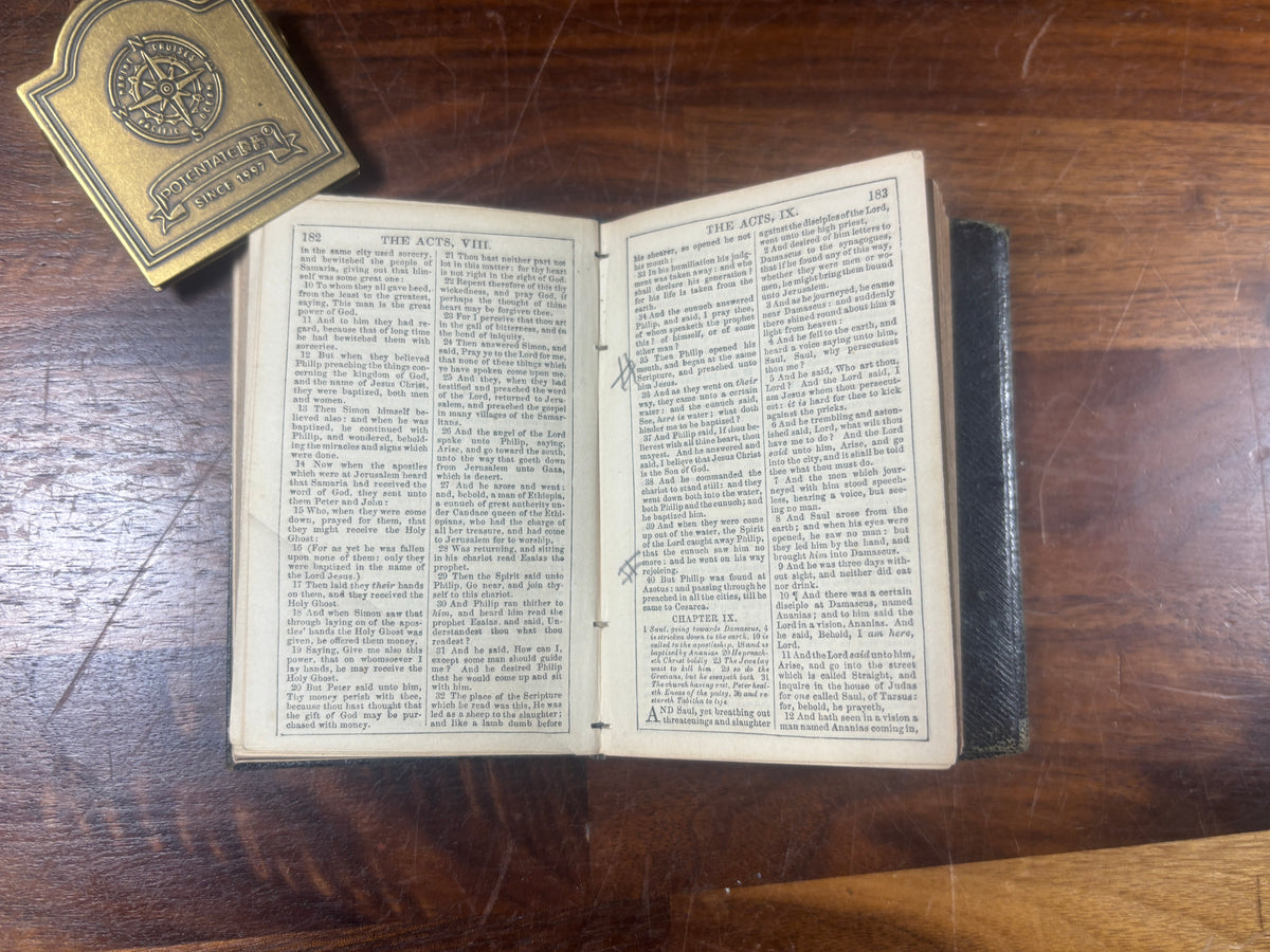 1863 American Civil War Pocket New Testament, Attributed to Chaplain John S. Dore, 6th New Hampshire Volunteers