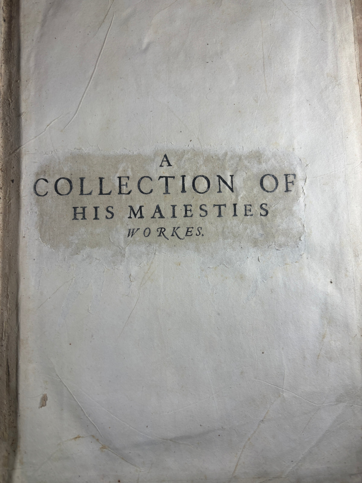 1620 King James Collected Works, 1616 Title Page, Daemonologie, Shakespeare Era
