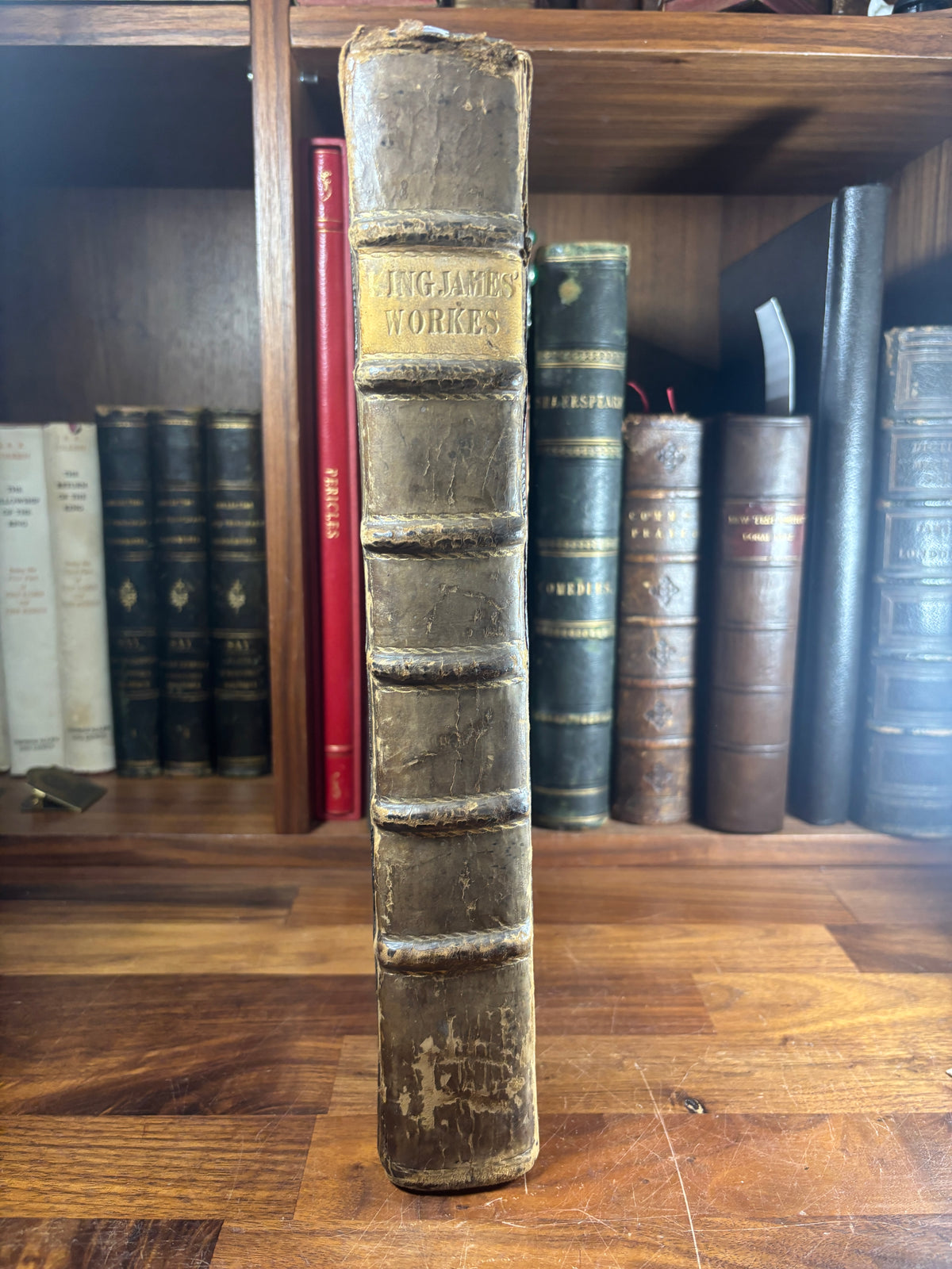 1620 King James Collected Works, 1616 Title Page, Daemonologie, Shakespeare Era