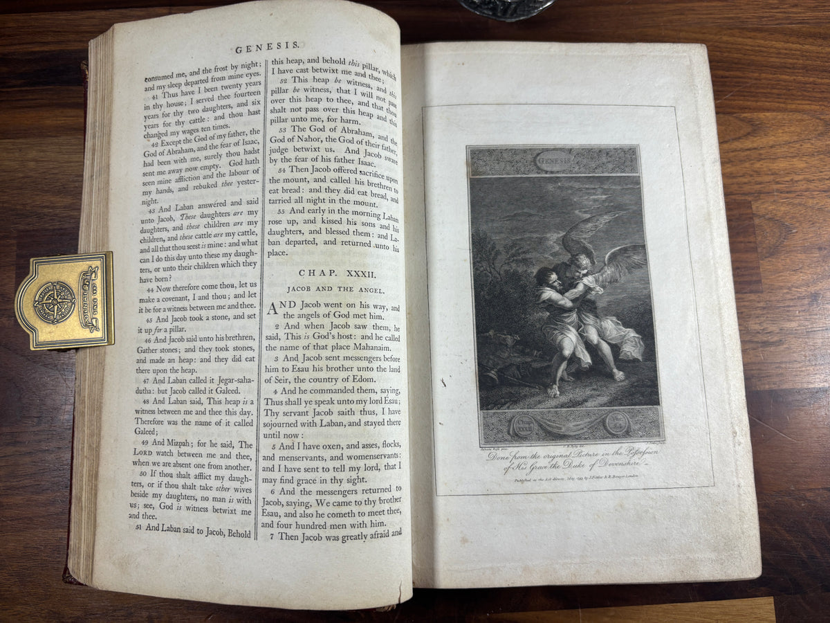 1795 Killer Bible, Thomas Bensley, Illustrated KJV, Three Volumes
