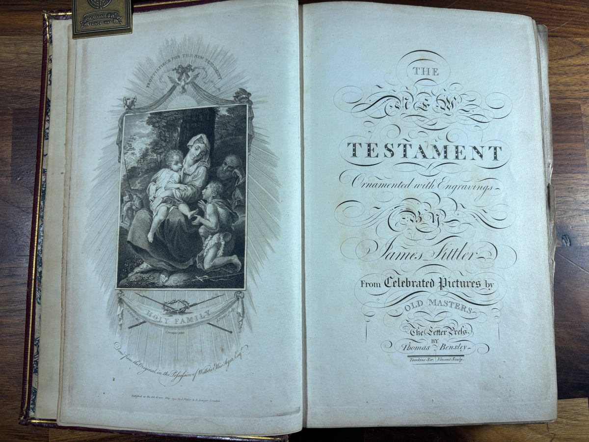 1795 Killer Bible, Thomas Bensley, Illustrated KJV, Three Volumes