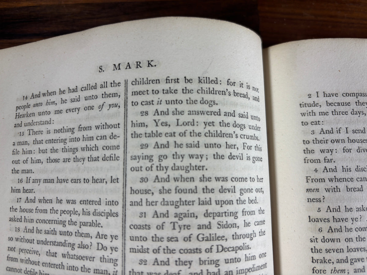 1795 Killer Bible, Thomas Bensley, Illustrated KJV, Three Volumes