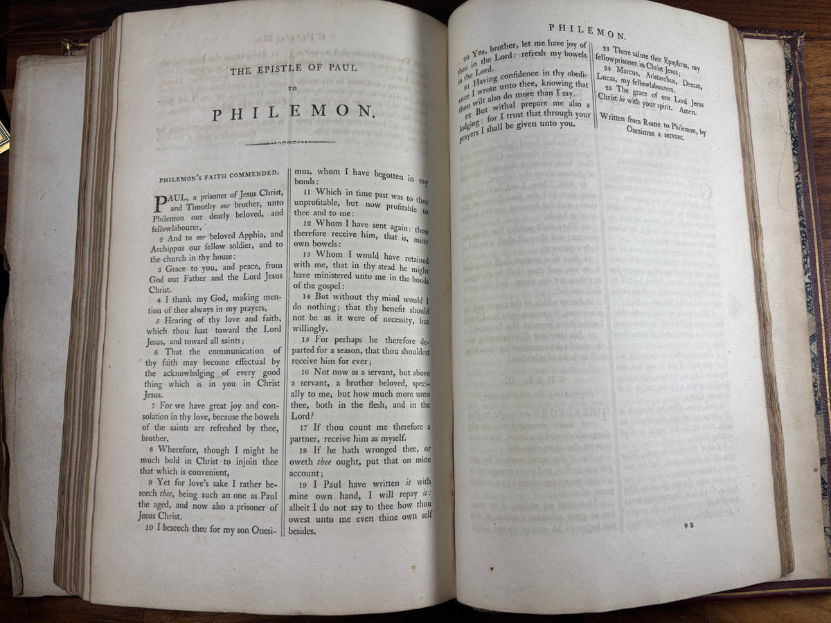 1795 Killer Bible, Thomas Bensley, Illustrated KJV, Three Volumes