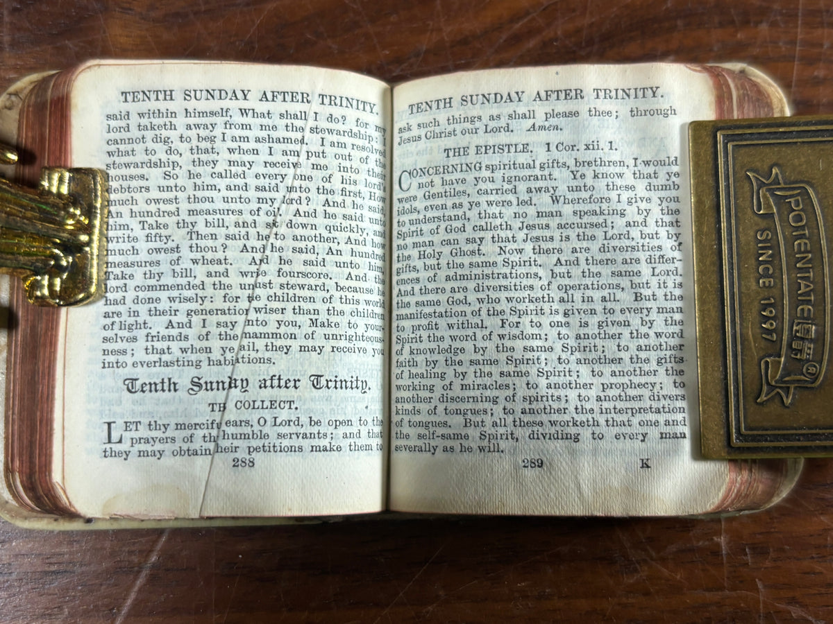 Miniature Book of Common Prayer, Oxford, c. 1870 Ivory-Coloured Binding