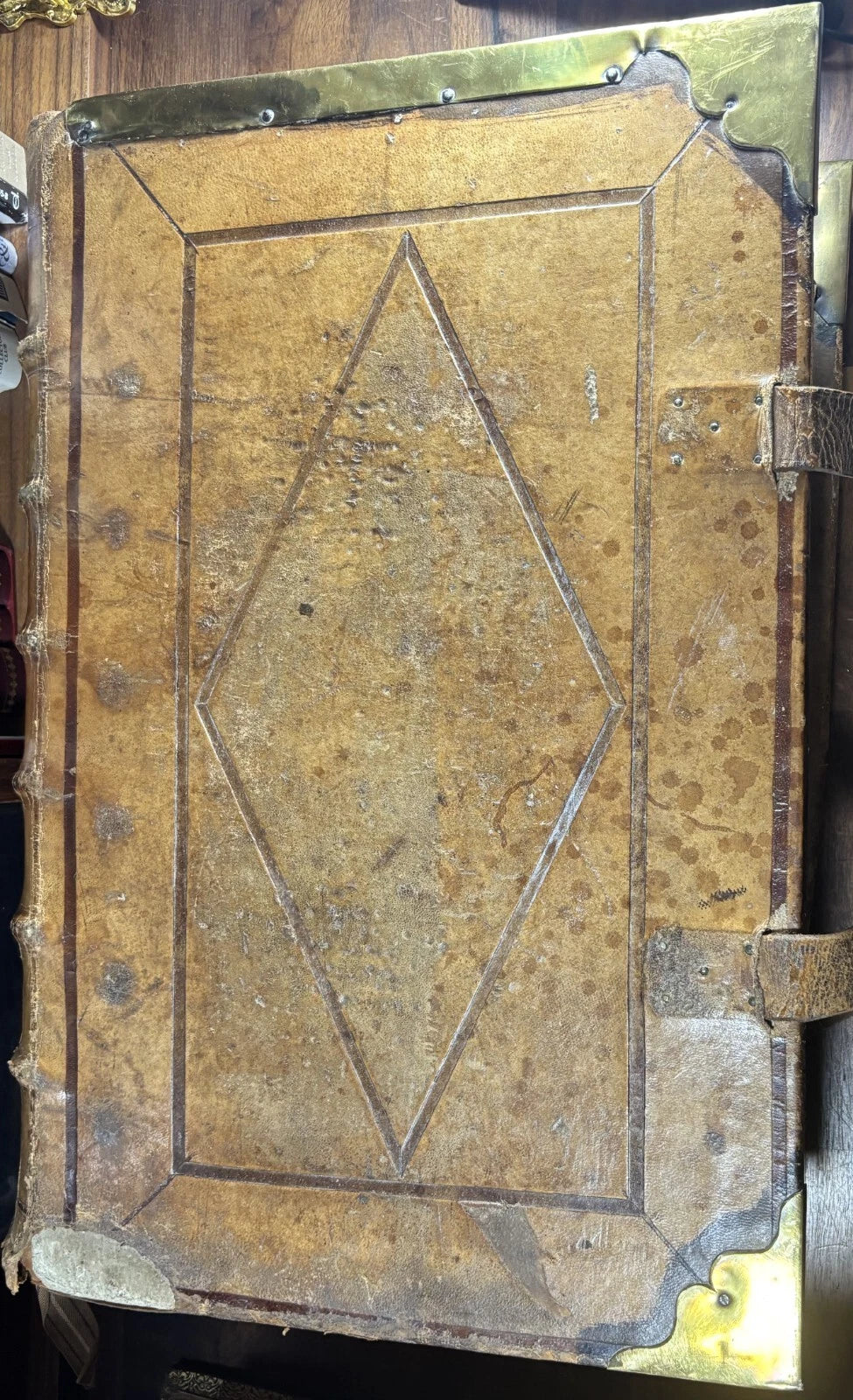 French Gregorian Chant Antiphonary W/ Metal Work – Inscribed by Pope John XXIII